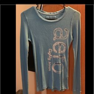 Blue Long sleeve Aeropostale top